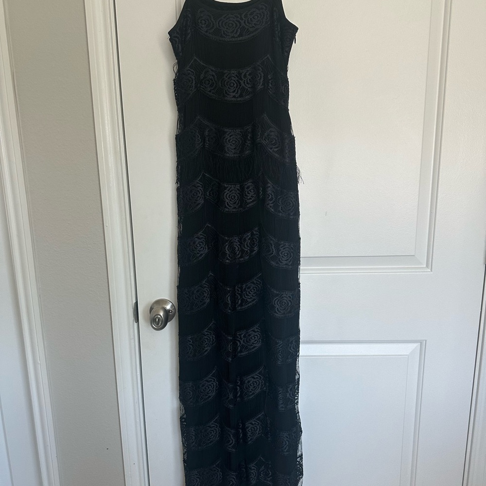 Zac Posen Black Lace Maxi Dress - Picture 4 of 6